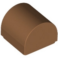 Lego kostka (kostička) 1x1x2/3 zakulacená nahoře, hladká, tělová tmavší (6296061)